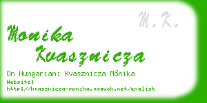 monika kvasznicza business card